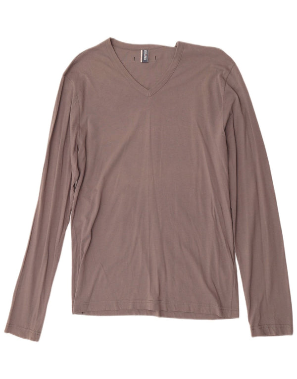 Jean Paul Gaultier Womens Graphic Top Long Sleeve UK 18 XL Grey Designer