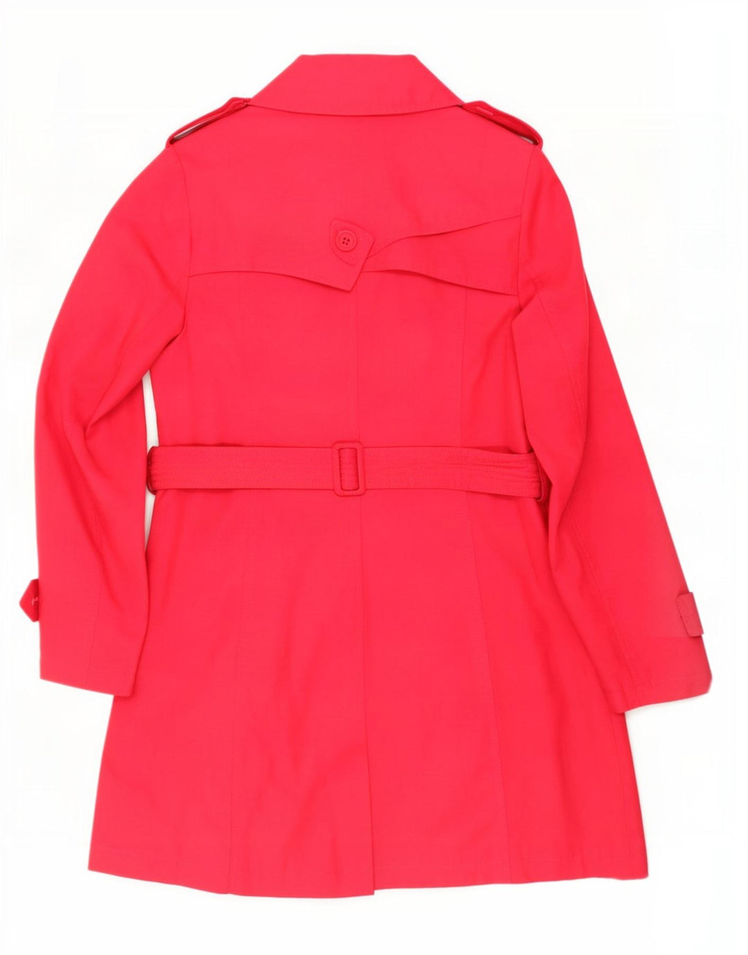 Dkny Womens Trench Coat UK 14 Medium Pink Bomuld