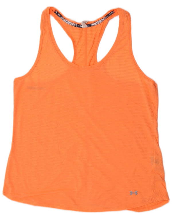 Under Armour Dame Heat Gear Vest Top UK 18 XL Orange Polyester