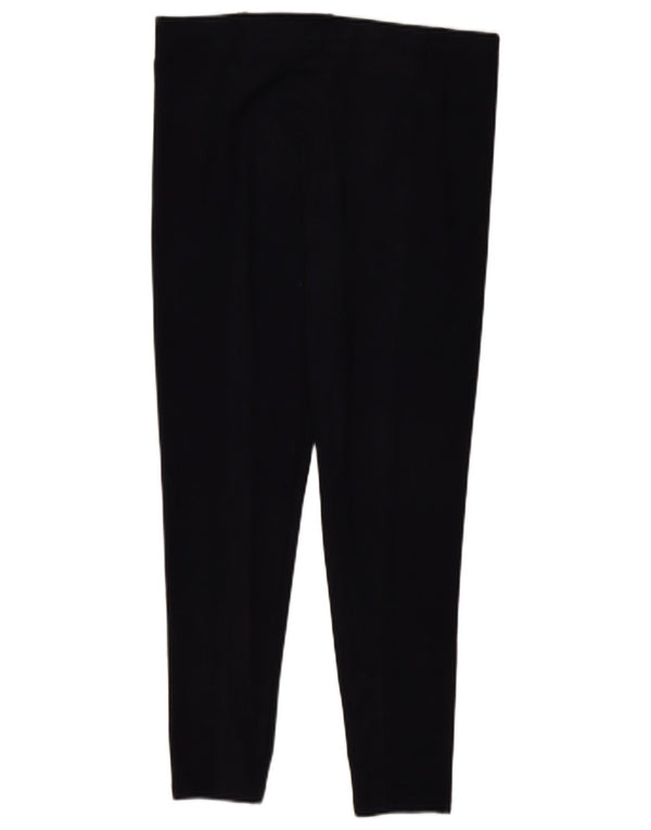 Marks & Spencer Womens Leggings UK 14 Large Navy Blue Polyester