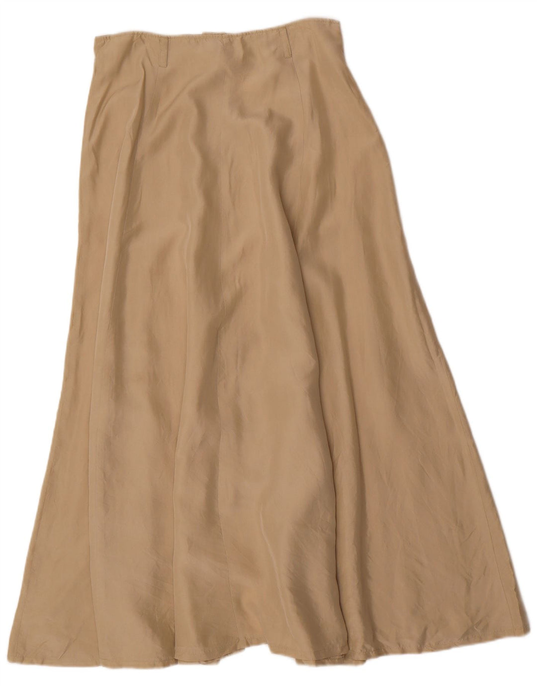 BENETTON Maxi-nederdel til kvinder W28 Medium Beige Silke