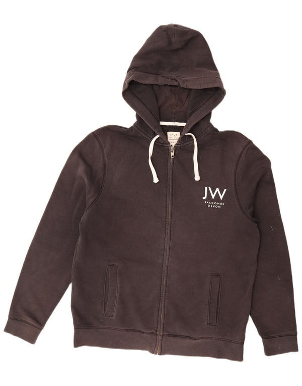 Jack Wills Herre Salcombe Devon Hættetrøje med lynlås XL Sort bomuld