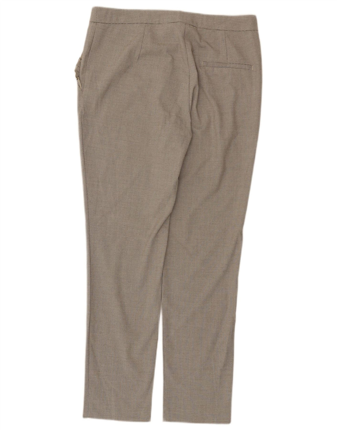Zara Slim Chino Bukser Medium W28 L28 Grå Houndstooth Polyester