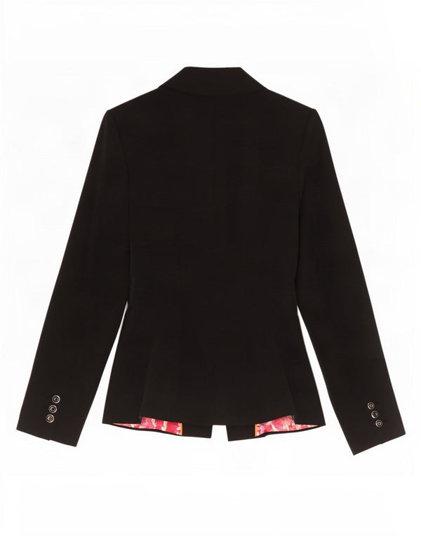 Ted Baker Dame 2-knaps blazerjakke Størrelse 1 XS Sort Polyester