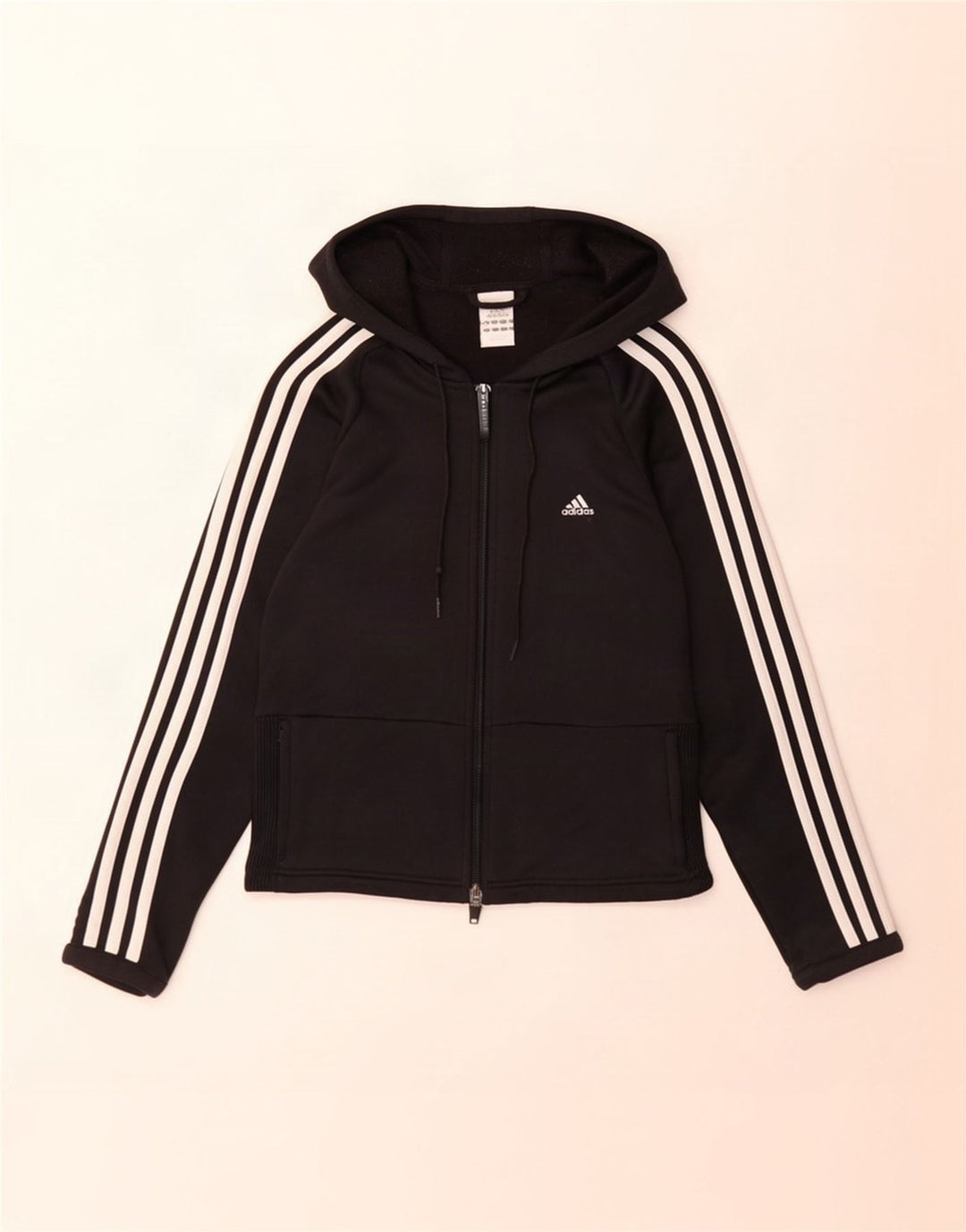 Adidas Dame Hættetrøje Sweater UK 14 Medium Sort Polyester