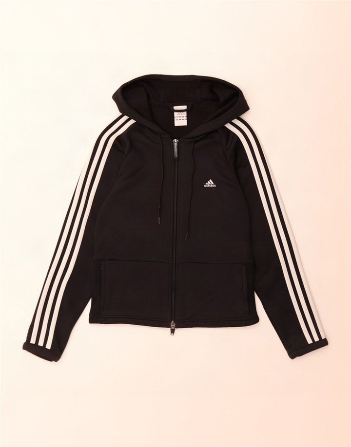 Adidas Dame Hættetrøje Sweater UK 14 Medium Sort Polyester