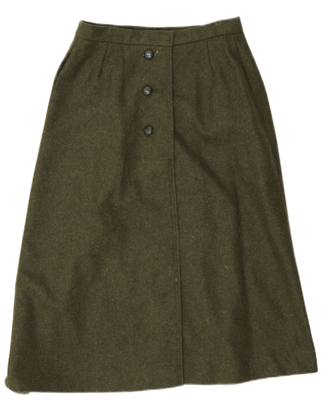 Vintage A-line nederdel til kvinder W26 Small Khaki