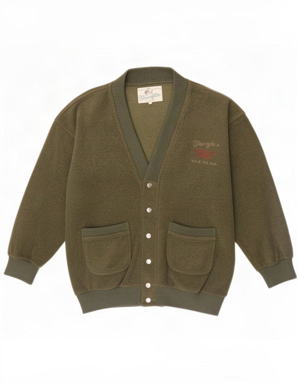 Wrangler Cardigantrøje til mænd mellemgrøn polyester