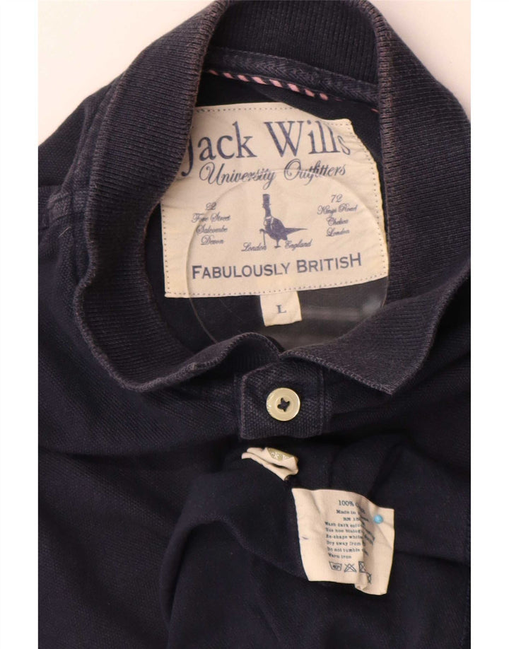 Jack Wills herre poloskjorte stor marineblå bomuld