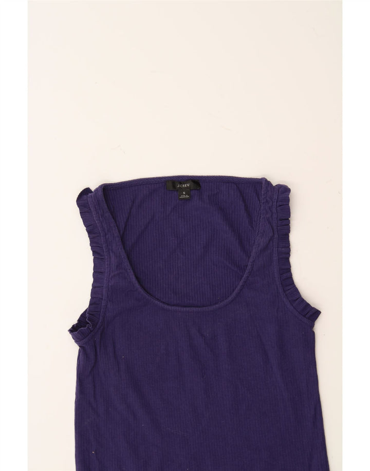 J. CREW Womens Vest Top UK 8 Small Purple Cotton Vintage J. Crew and Second-Hand J. Crew from Messina Hembry 