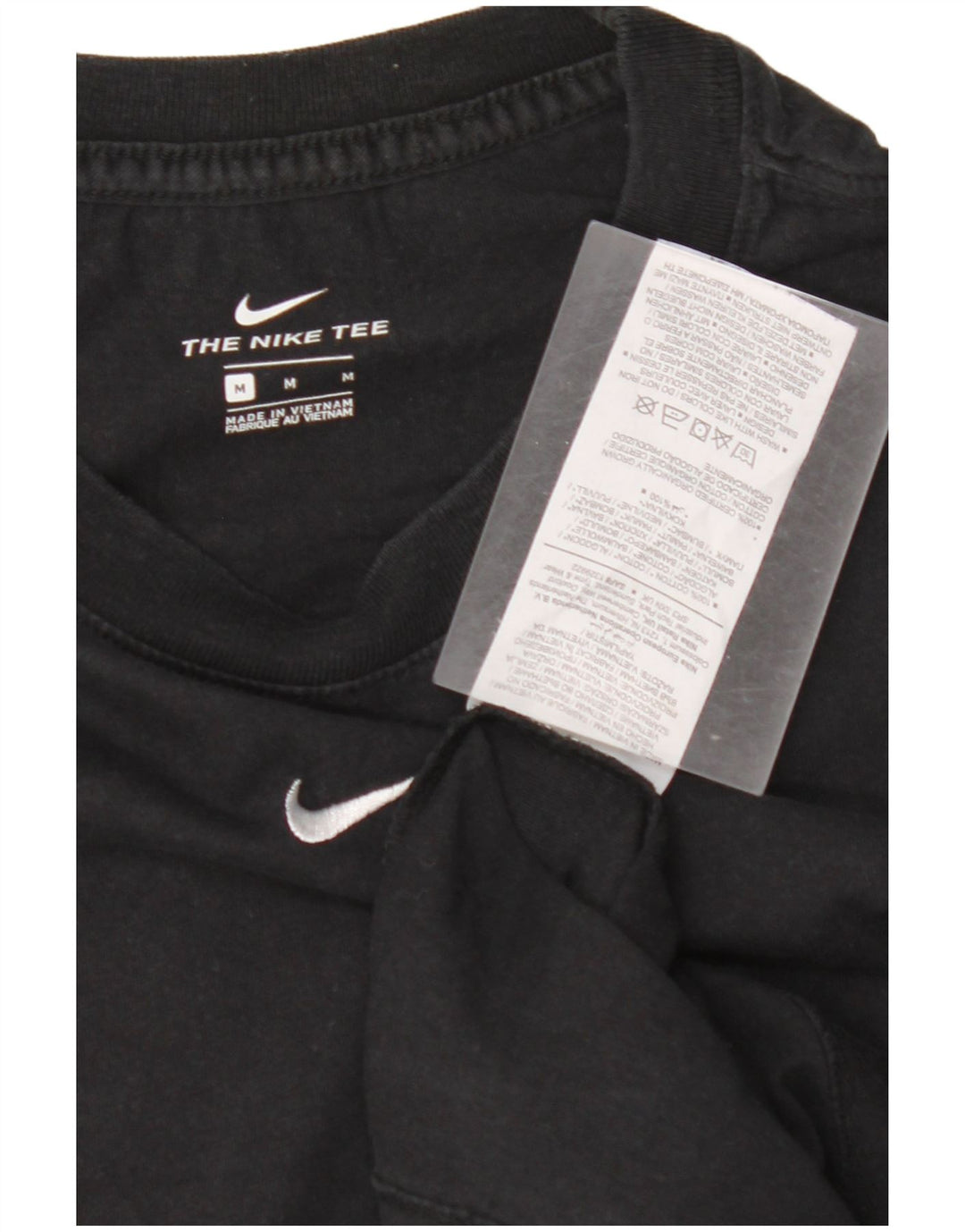 NIKE T-shirt top til kvinder DK 14 Medium Sort bomuld