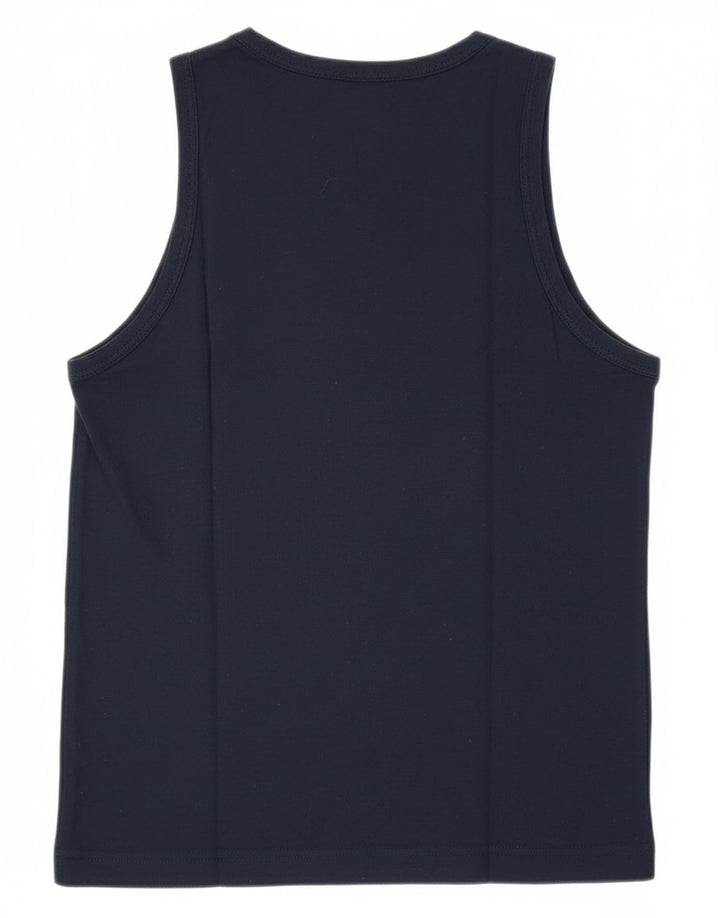 Asics Damevest Top UK 12 Medium Marineblå Bomuld