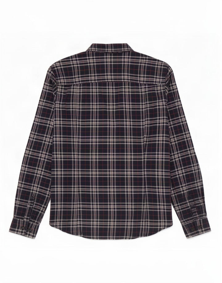 Massimo Dutti dameskjorte EU 34 XS marineblå ternet