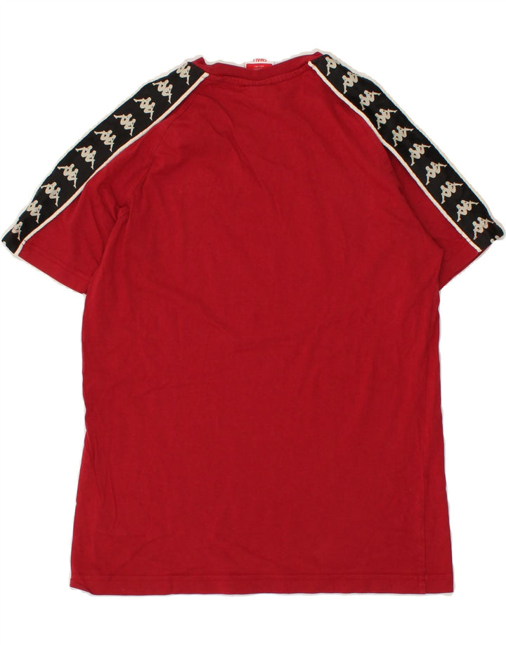 KAPPA Mens Graphic T-Shirt Top Small Red Colourblock Cotton Vintage Kappa and Second-Hand Kappa from Messina Hembry 