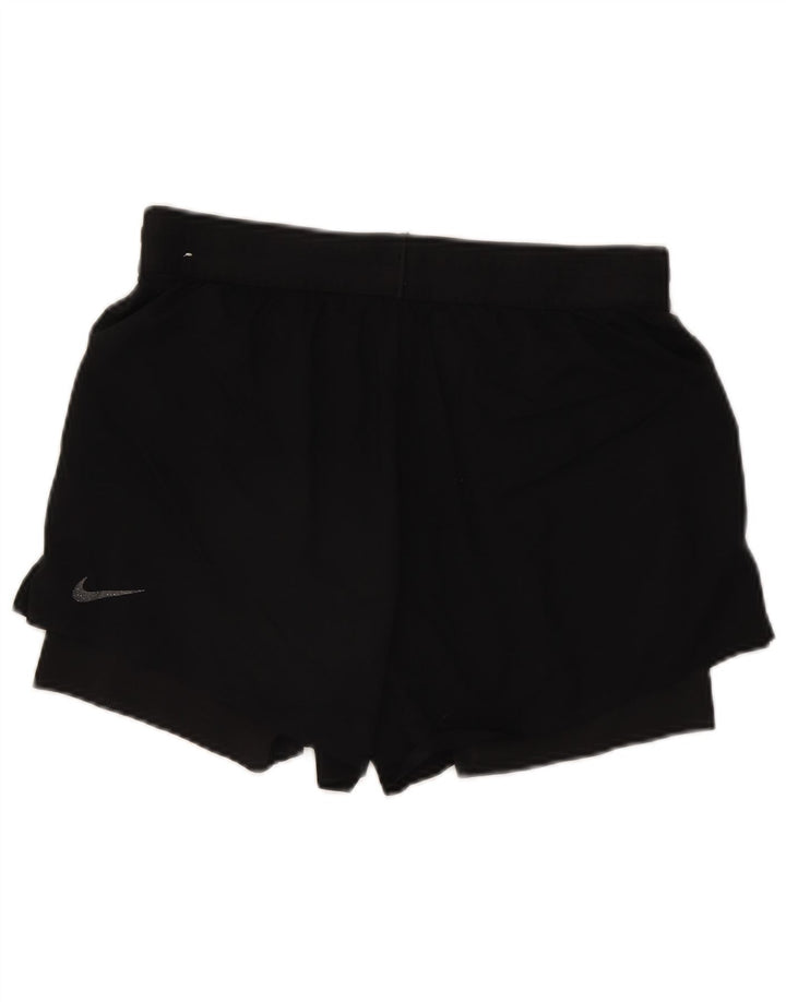 Nike Dame Dri Fit Sport Shorts UK 14 Medium Sort Nylon