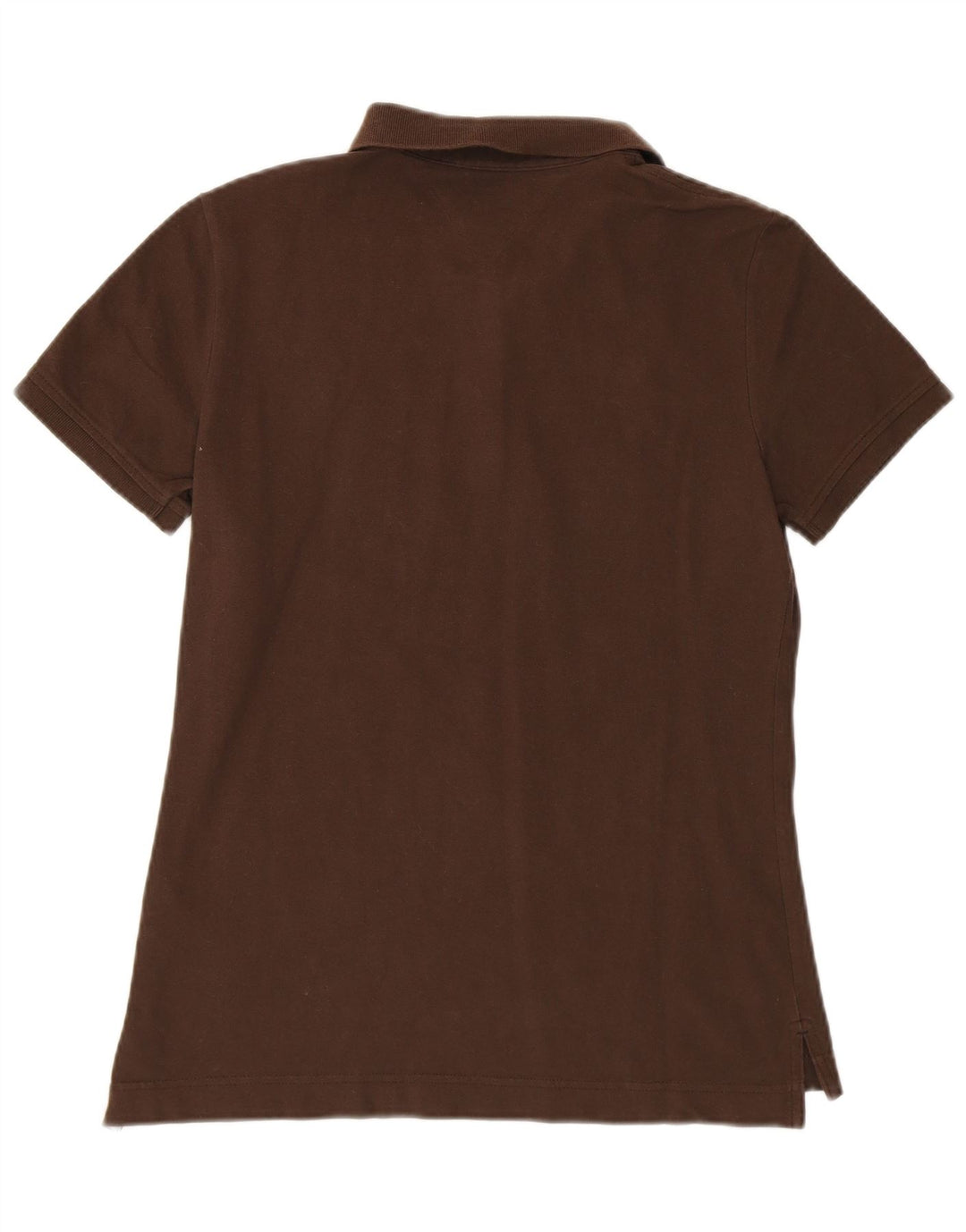 TOMMY HILFIGER Dame poloskjorte i klassisk pasform UK 12 Medium brun bomuld