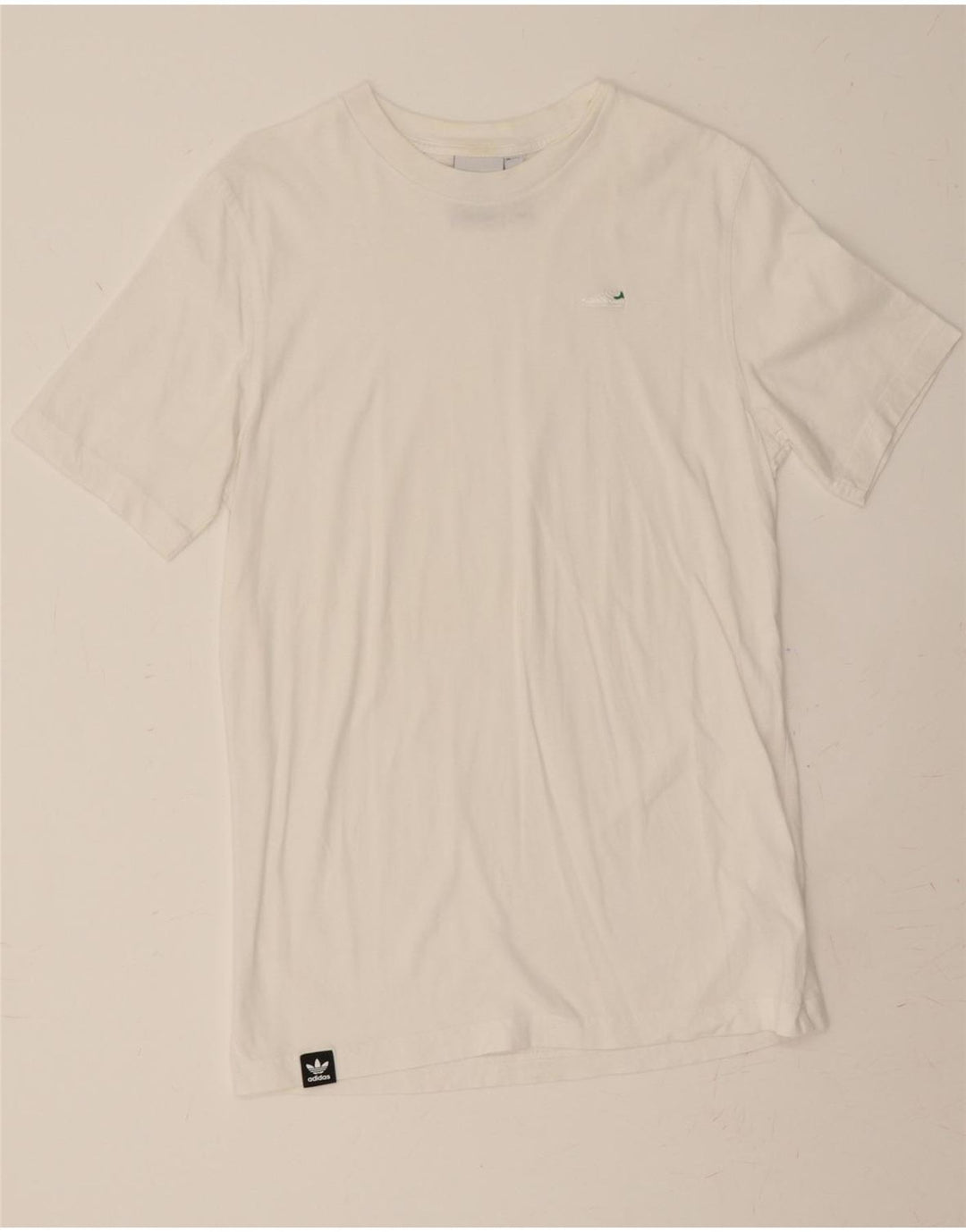 ADIDAS Mens T-Shirt Top Small White Cotton Vintage Adidas and Second-Hand Adidas from Messina Hembry 