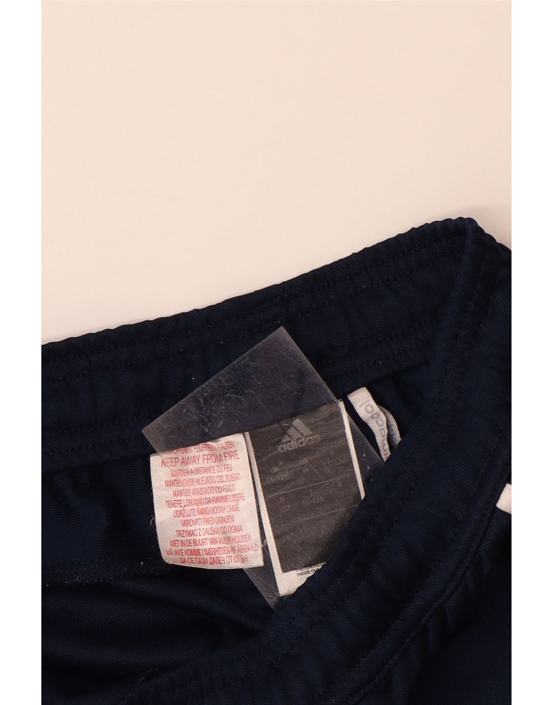 ADIDAS drenge Climacool træningsdragt bukser 11-12 år marineblå polyester