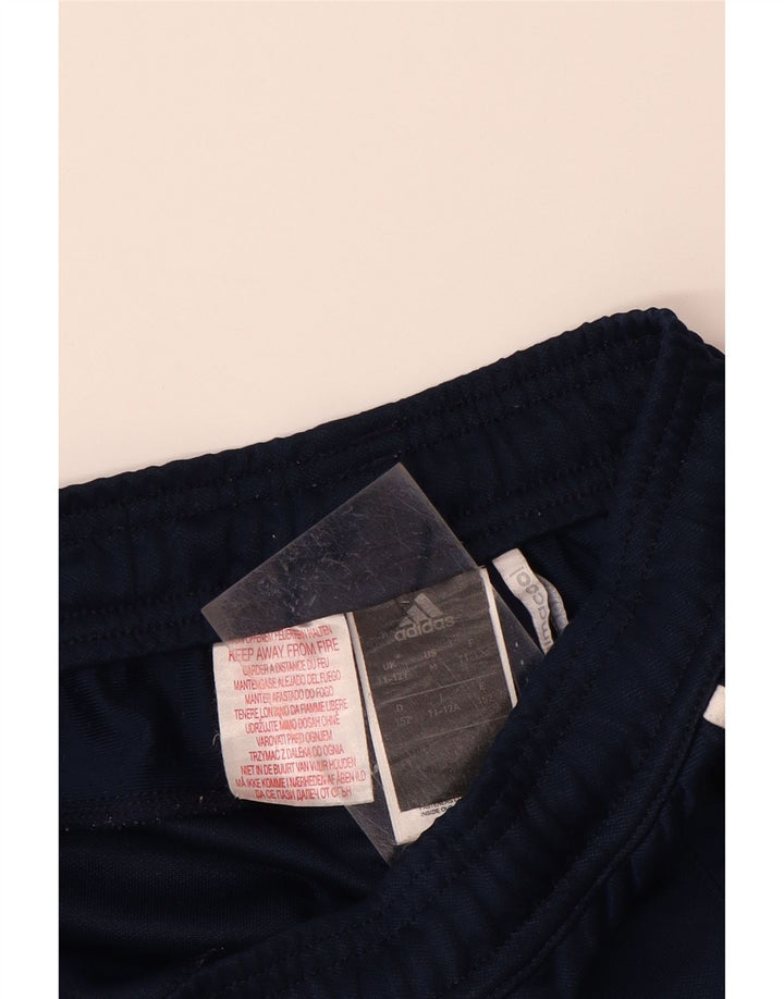 ADIDAS drenge Climacool træningsdragt bukser 11-12 år marineblå polyester