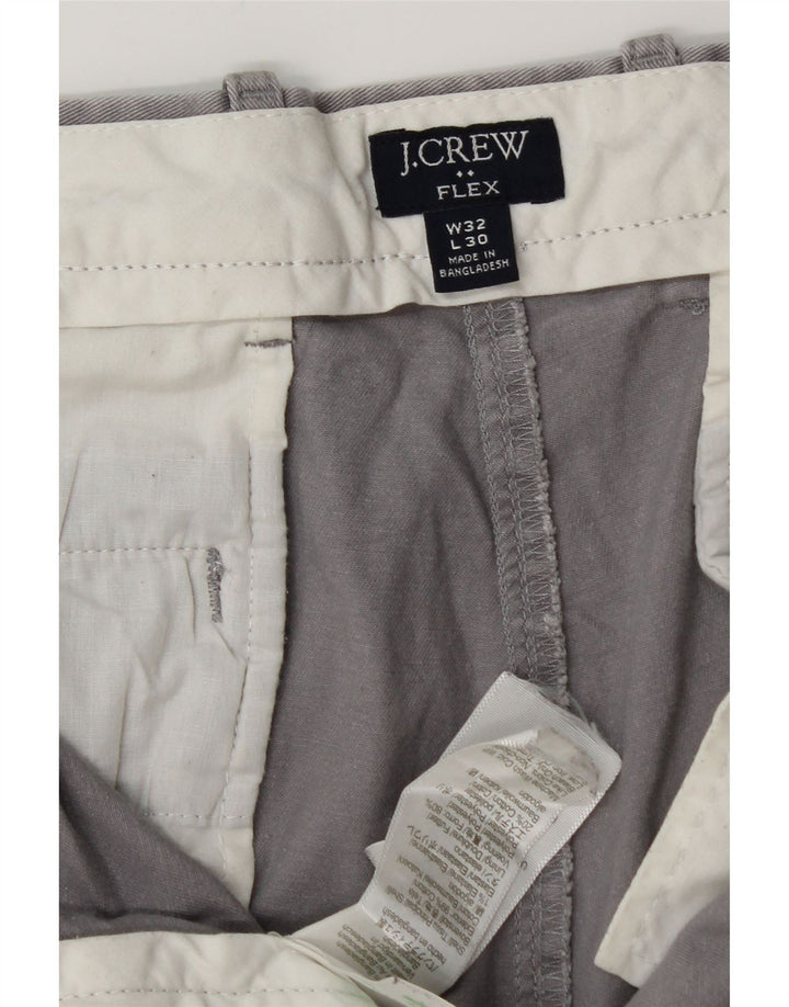 J. CREW Slim Chino-bukser til mænd W32 L28 Grå bomuld