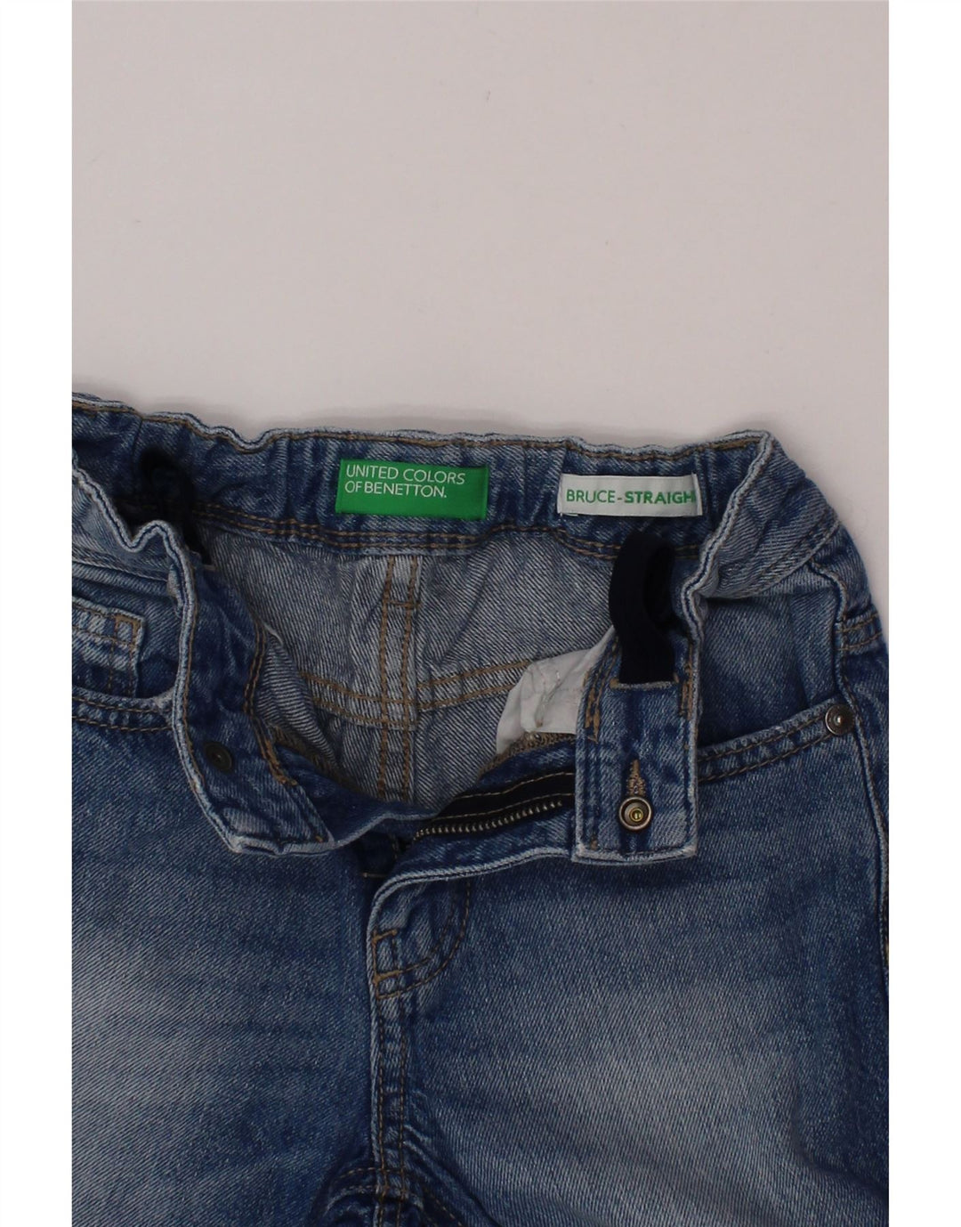 BENETTON Boys Straight Jeans 4-5 Years W22 L18 Blue Vintage Benetton and Second-Hand Benetton from Messina Hembry 
