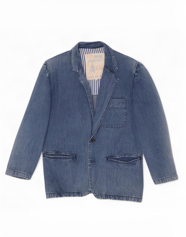 Carrera Herre 2-knaps Denim Blazer Jacket UK 38 Medium Blue Bomuld