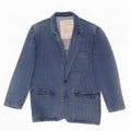 Carrera Herre 2-knaps Denim Blazer Jacket UK 38 Medium Blue Bomuld