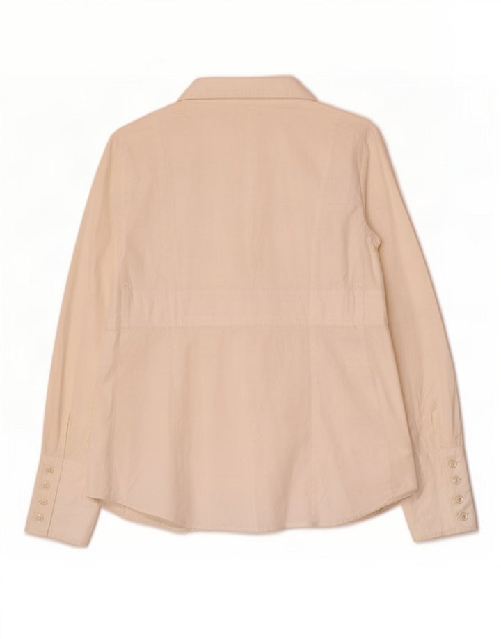 Benetton Womens Wrap Shirt Bluse UK 12 Medium White
