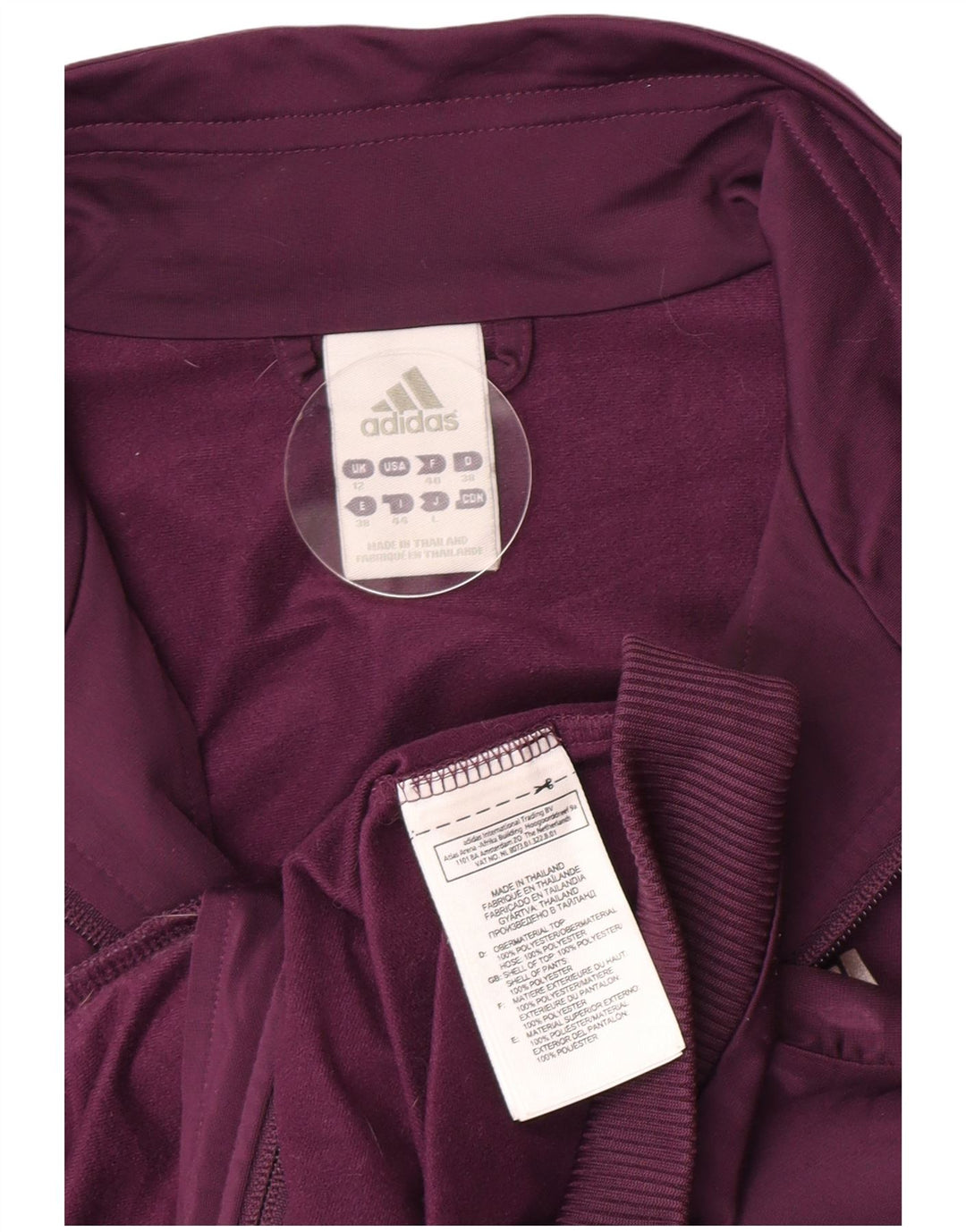 Adidas fuld træningsdragt til kvinder UK 12 Medium Purple Polyester