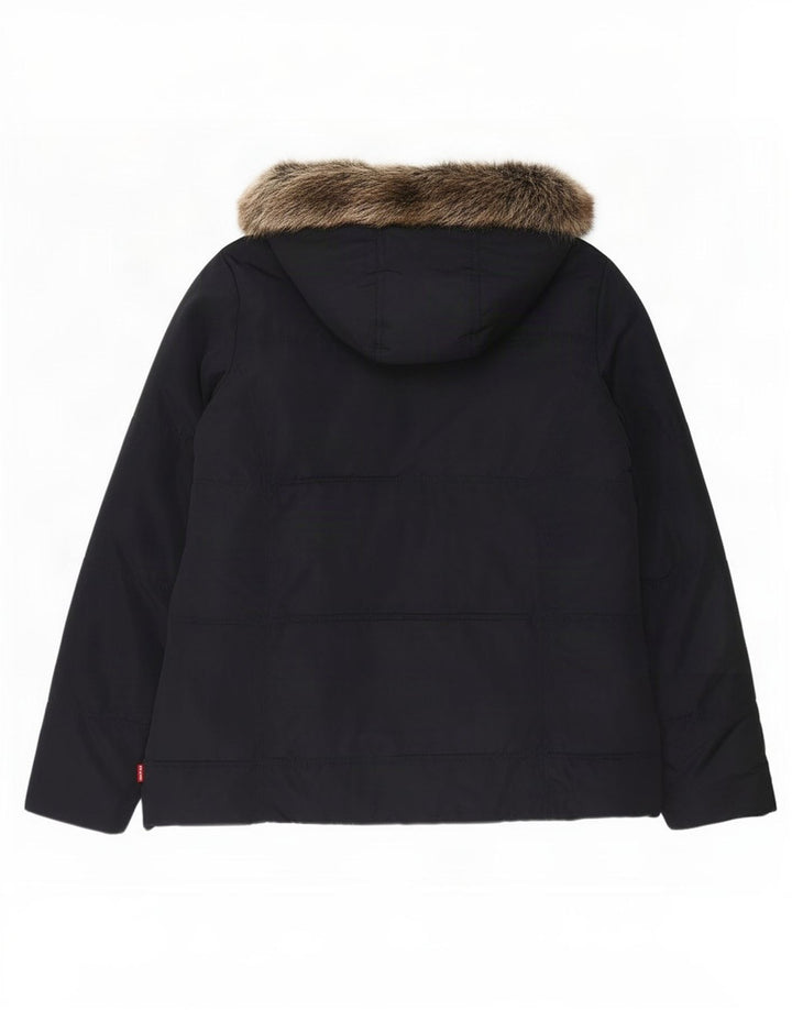 Levi's Piger Polstret Hættejakke 15-16 år Navy Blue Polyester