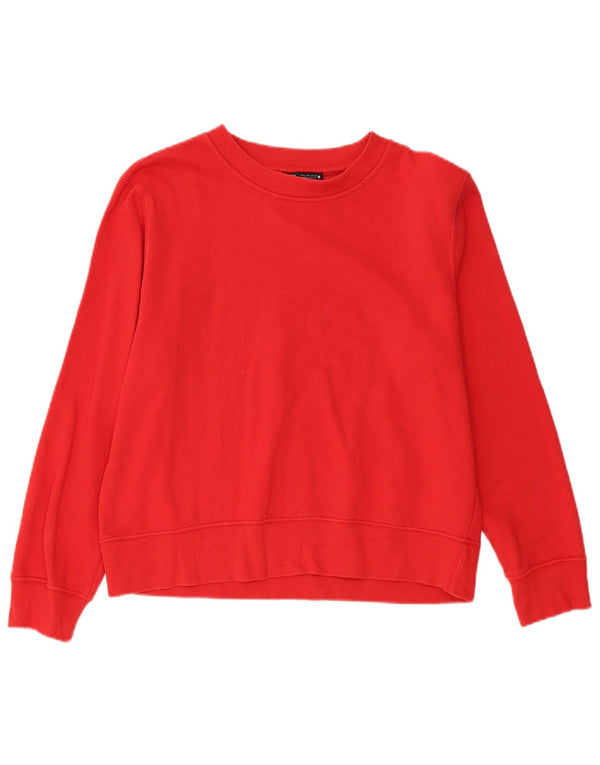Zara Dame Sweatshirt Jumper UK 16 Large Red