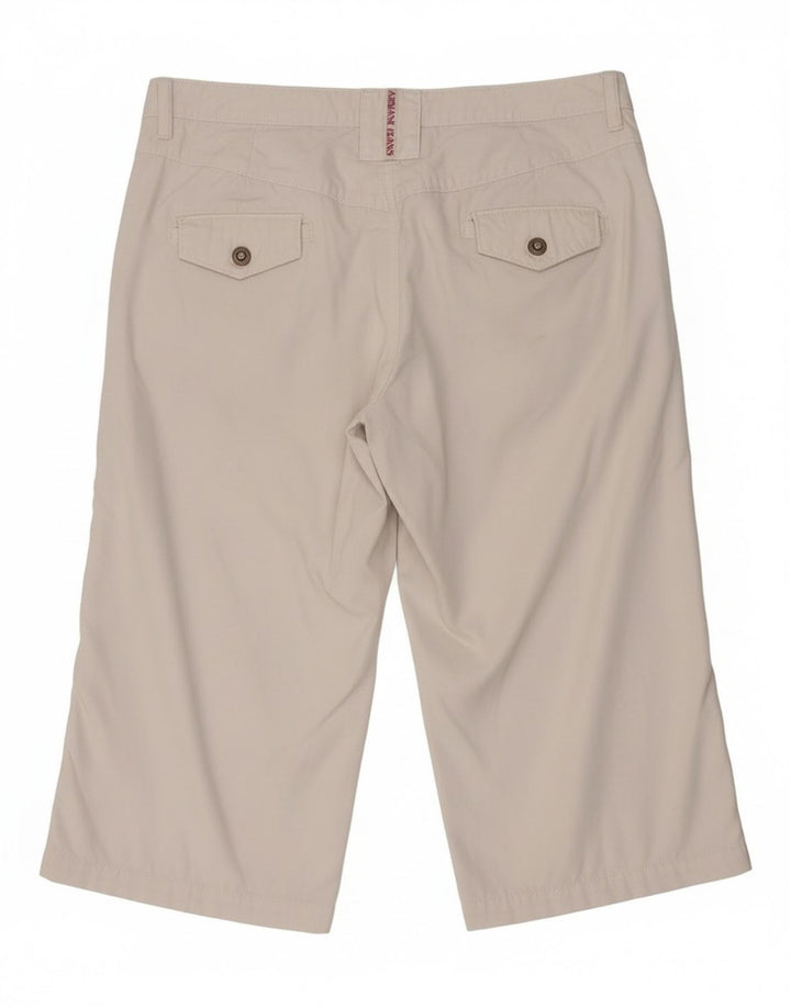 Armani Bermuda Shorts til kvinder W28 Medium hvid bomuld