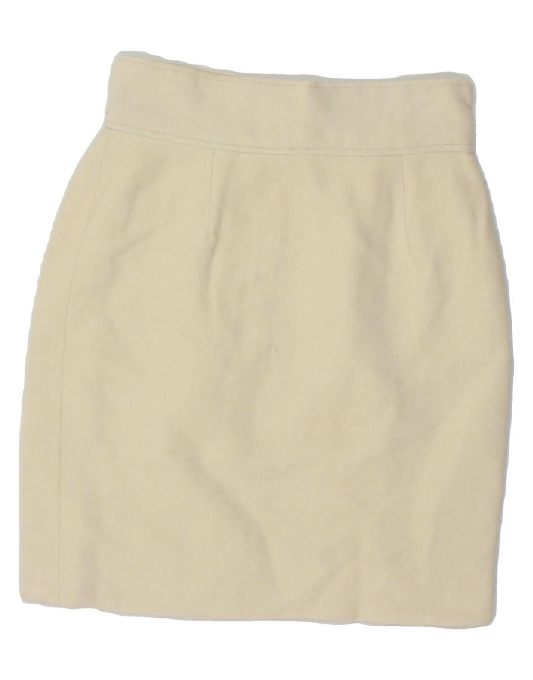 VINTAGE Womens Pencil Skirt W26 Small Off White Vintage Vintage and Second-Hand Vintage from Messina Hembry 