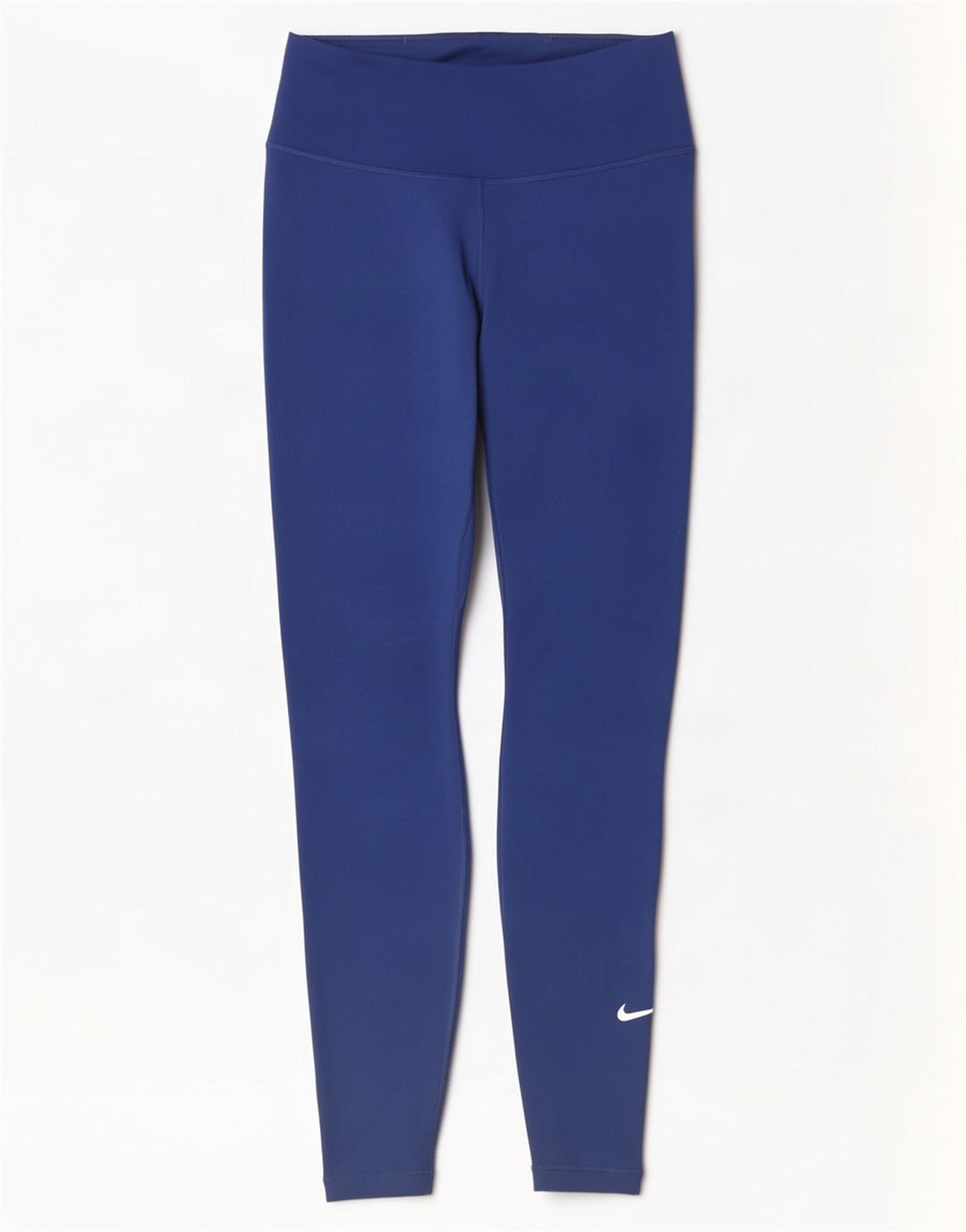 Nike Dame Leggings UK 8 Small Navy Blue Polyester