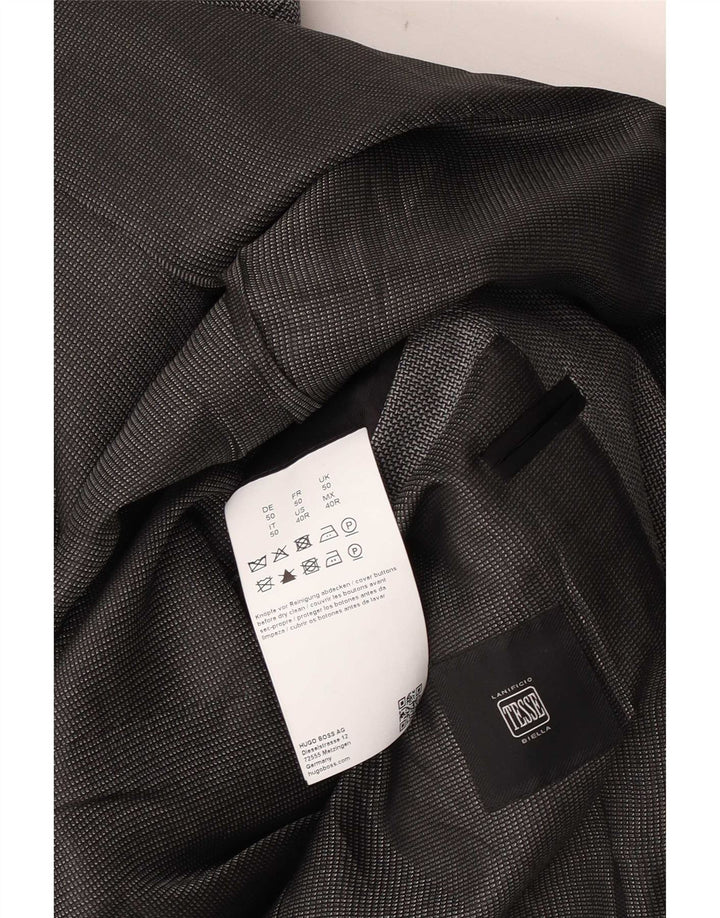 Lanificio In Biella Herre 2 Button Blazer Jacket UK 50 Large Grey