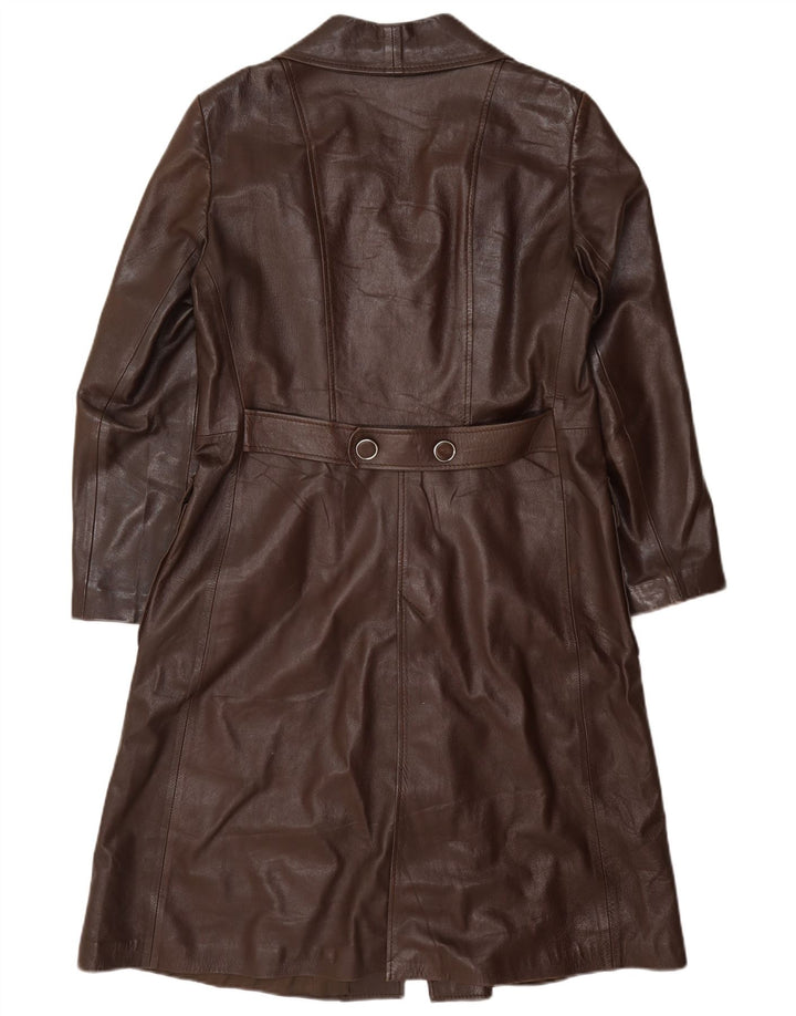 Vintage læderfrakke til kvinder IT 48 XL Burgund