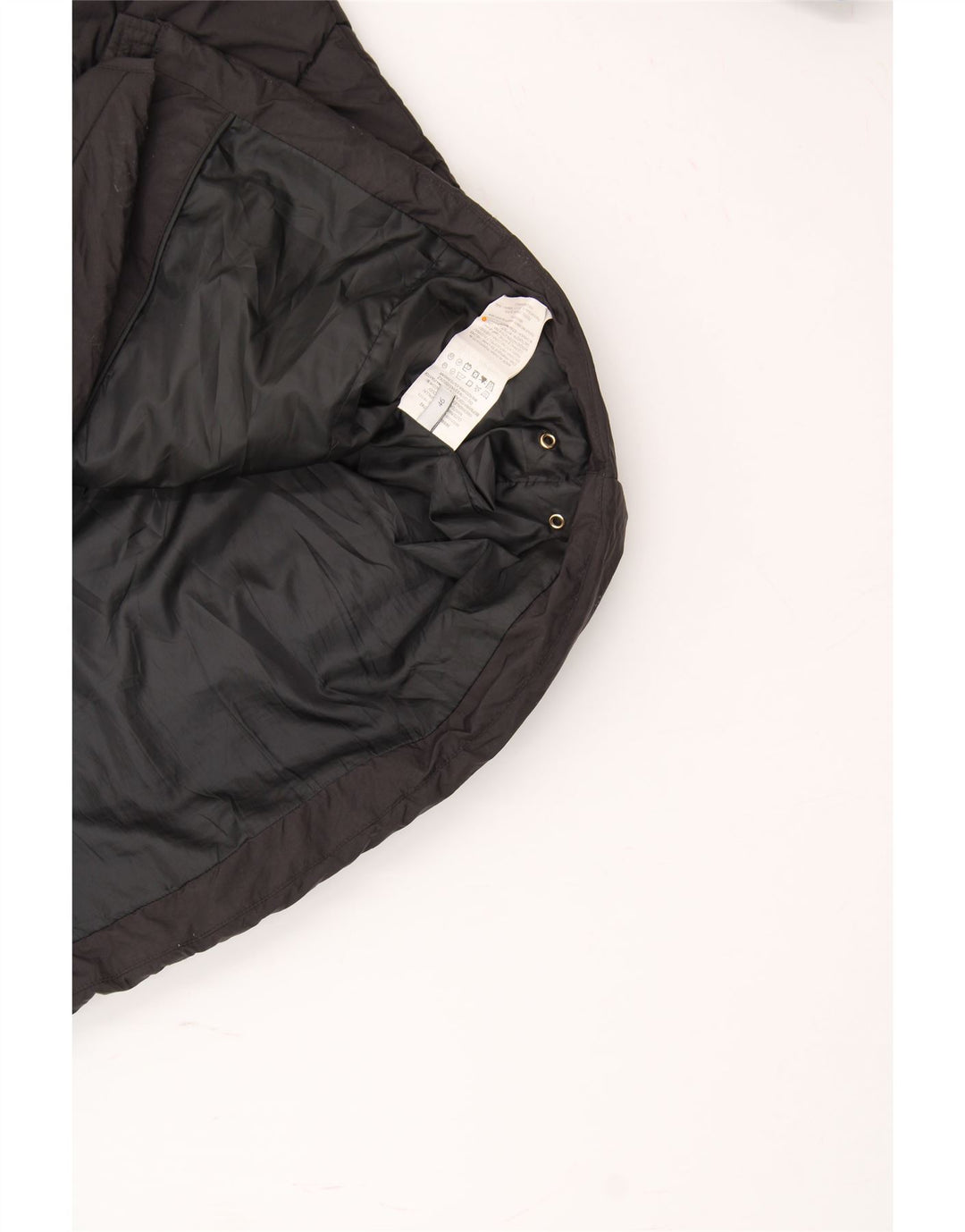 TRUSSARDI Womens Hooded Padded Coat IT 46 Large Black Polyester Vintage Trussardi and Second-Hand Trussardi from Messina Hembry 