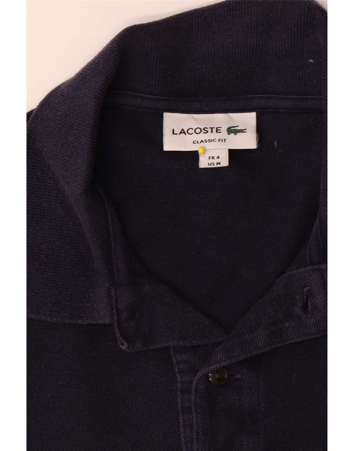 Lacoste herre klassisk pasform poloshirt størrelse 4 Medium marineblå bomuld
