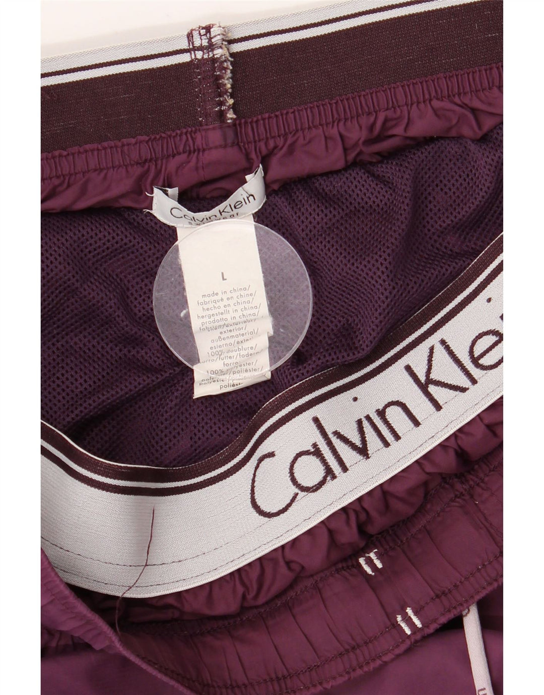 Calvin Klein Badeshorts til mænd store lilla nylon