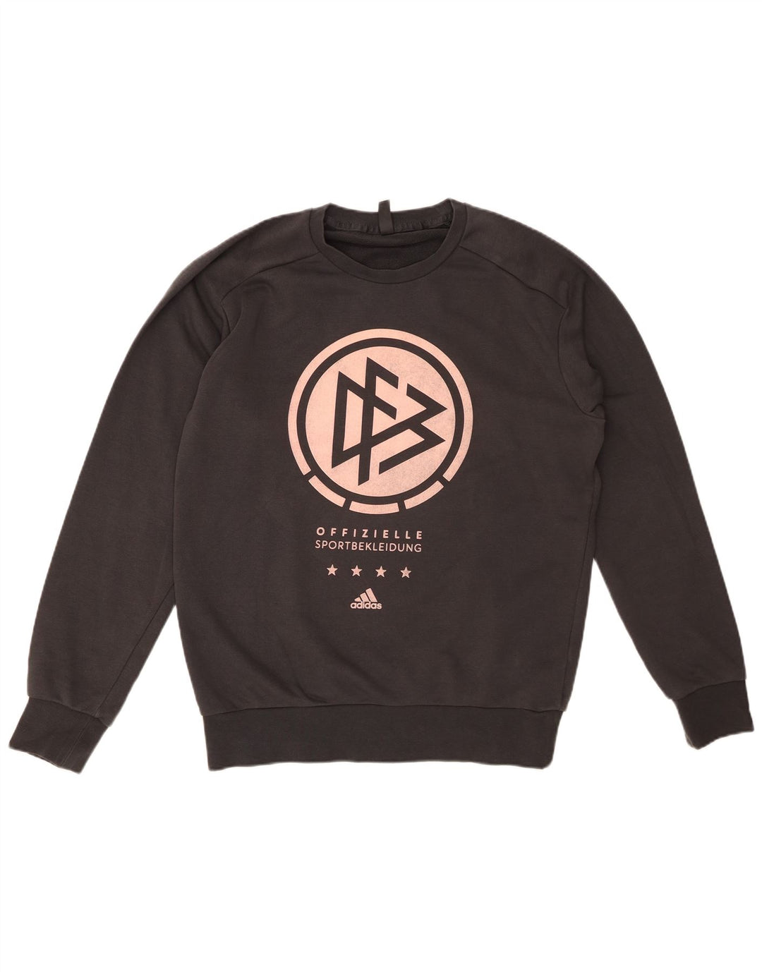 ADIDAS grafisk sweatshirt til mænd mellem grå bomuld