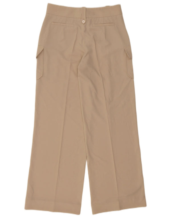 Les Copains Dame Højtalje Cargo Bukser IT 42 Medium W32 L32 Beige