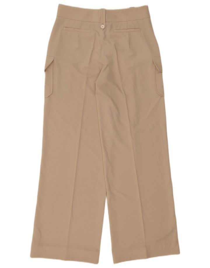 Les Copains Dame Højtalje Cargo Bukser IT 42 Medium W32 L32 Beige