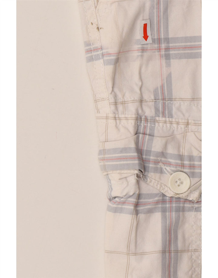 CALVIN KLEIN Herre Cargo Shorts W32 Medium White Ternet Bomuld