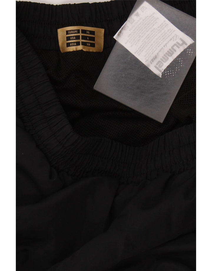 HUMMEL Grafisk træningsdragt bukser til mænd Stor sort polyester