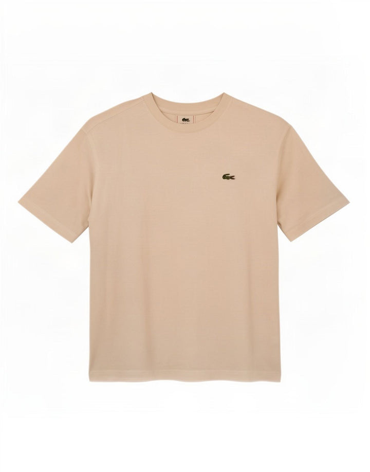 Lacoste Herre T-Shirt Top Størrelse 3 Lille Hvid