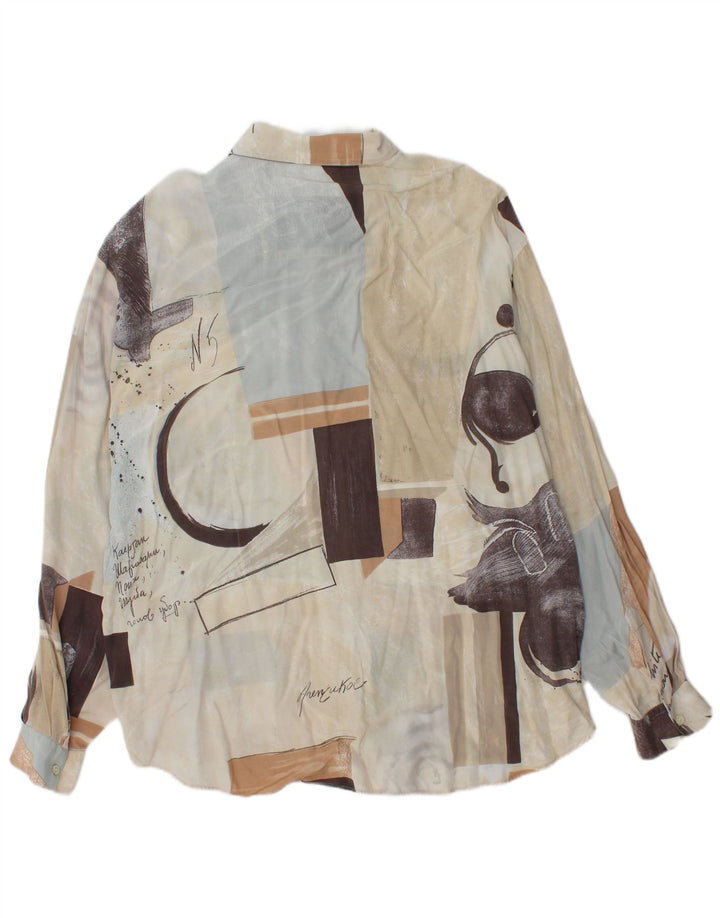 Criver Herreskjorte XL Beige Geometrisk Viscose