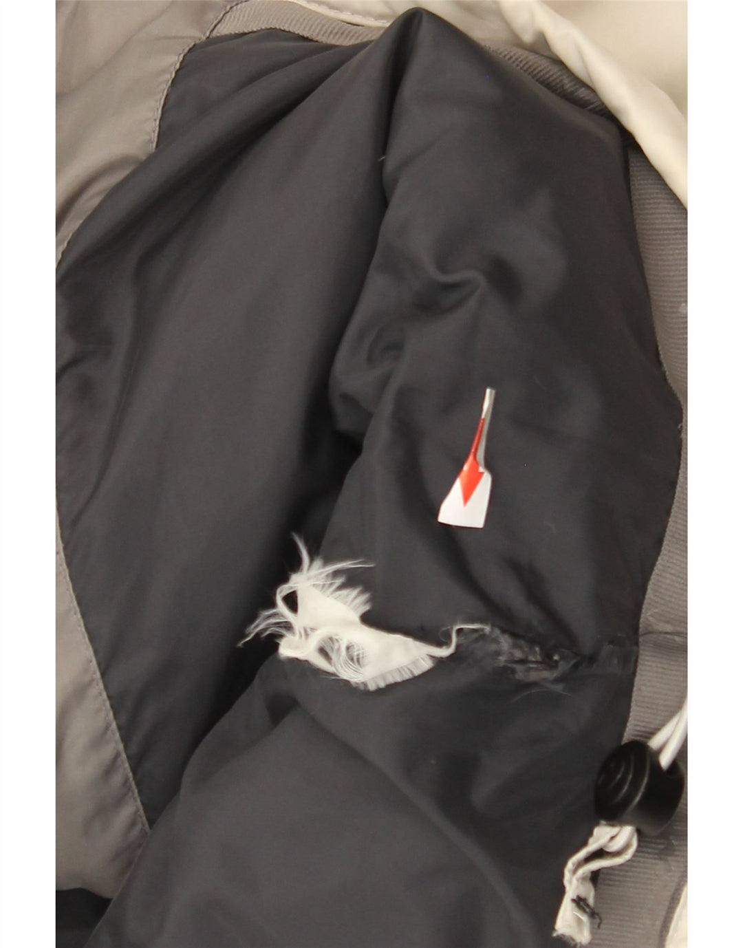 Champion Herre hættepolstret jakke UK 40 Large Grey Colourblock