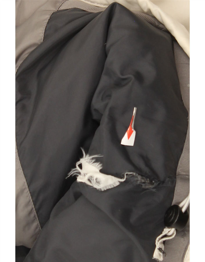 Champion Herre hættepolstret jakke UK 40 Large Grey Colourblock