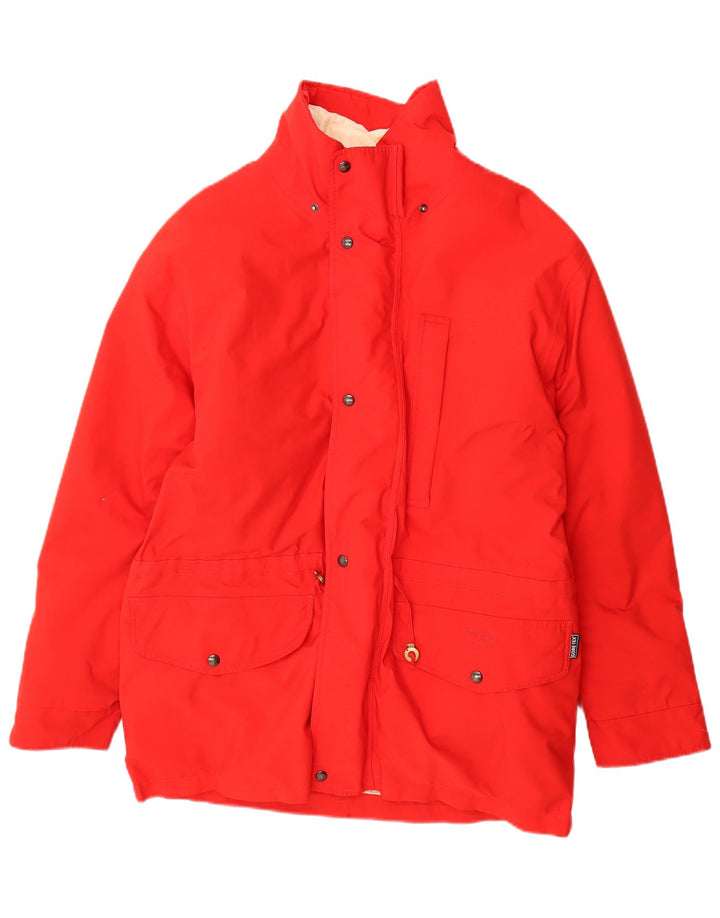 MANUDIECI Mens Windbreaker Coat UK 40 Large Red