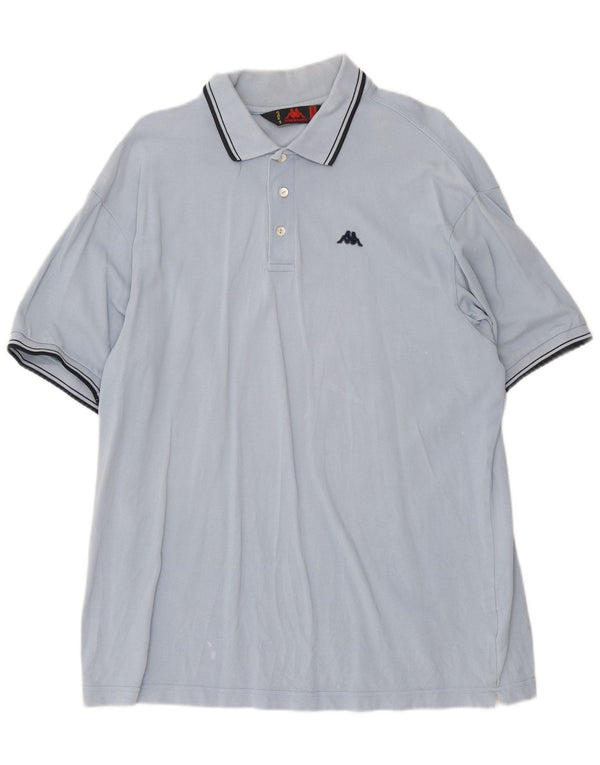 Kappa herre poloshirt 2XL blå bomuld